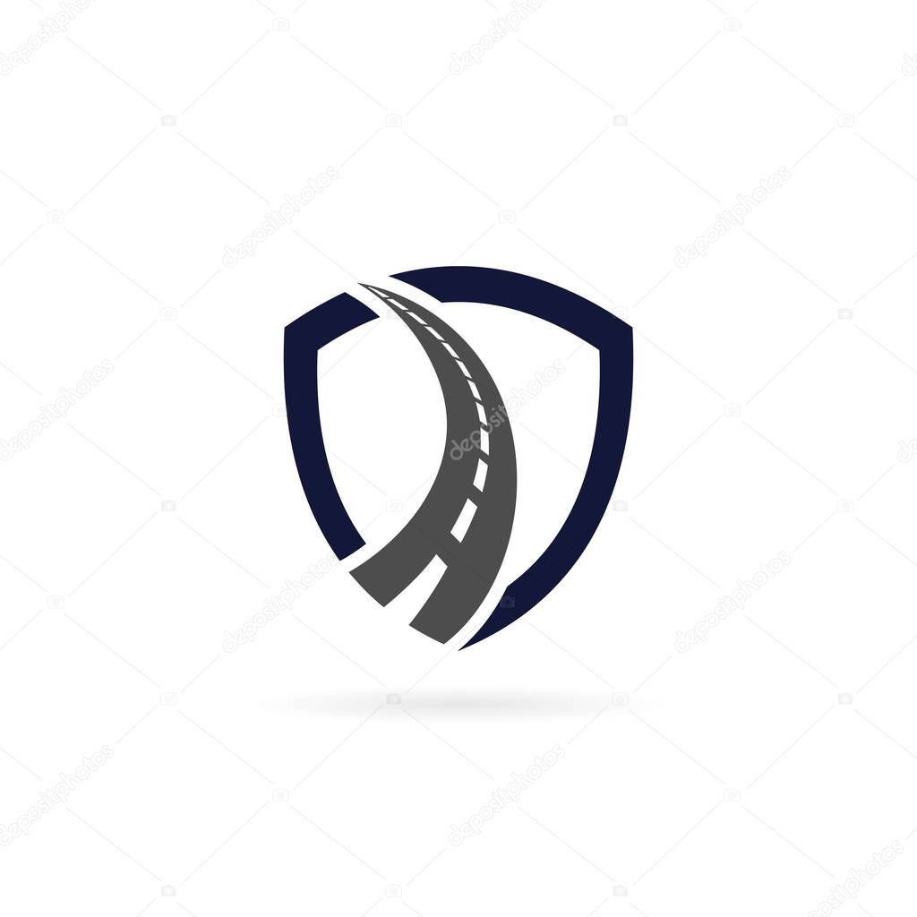 street secure vector logo design