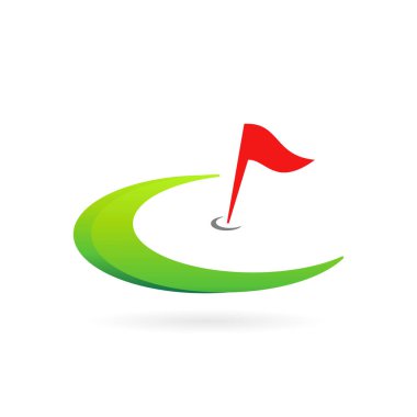 Golf logosu C harfini oluşturuyor.