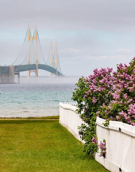 Mackinac köprü Michigan A.b.d. — Stok fotoğraf