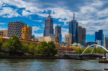 Melbourne şehir manzaraları