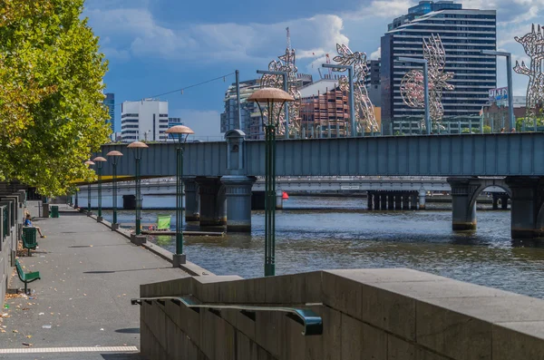 Melbourne şehir manzaraları — Stok fotoğraf