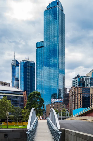 Melbourne-ben a városra — Stock Fotó