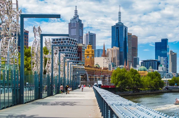 Melbourne-ben a városra — Stock Fotó