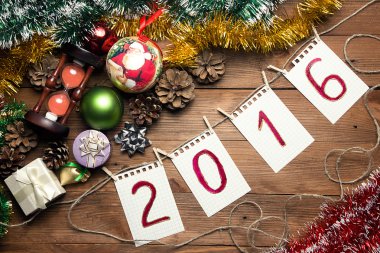 Güzel Noel arka plan. Üstten Görünüm.