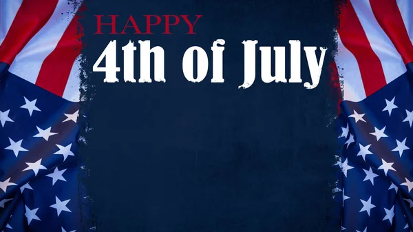 Happy 4Th July Independence Day Usa Background Template Greeting Card — Φωτογραφία Αρχείου