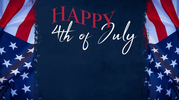 Happy 4Th July Independence Day Usa Background Template Greeting Card — Φωτογραφία Αρχείου