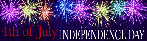 Happy 4Th July Independence Day Usa Background Banner Panorama Template — Stockfoto