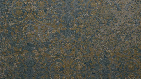 Old Brown Gray Blue Rusty Vintage Worn Shabby Patchwork Motif — Stock Photo, Image