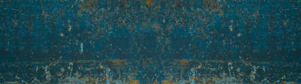 Grunge Blue Orange Rustic Abstract Weathered Rusty Stone Metal Steel — Stock fotografie