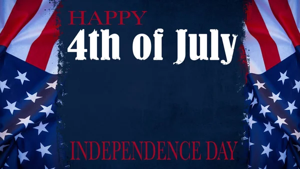 Happy 4Th July Independence Day Usa Background Template Greeting Card — Stok fotoğraf