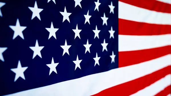 Amerikaanse Achtergrond Sjabloon Wenskaart Wapperen Amerikaanse Vlag Juli Memorial Day — Stockfoto