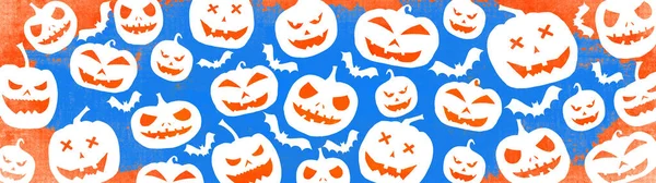 Halloween Symbol Hintergrund Vorlage Design Draufsicht Silhouette Von Beängstigend Geschnitzten — Stockfoto