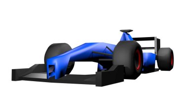 3D render yarış arabası 3D illüstrasyon