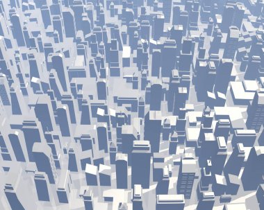 Büyük şehir 3D berabere