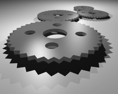 Endüstri parçası yakın plan