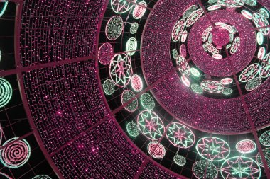 Dekoratif Noel ışıkları nesneleri