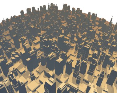 hayal ürünü, kusursuz şehir.