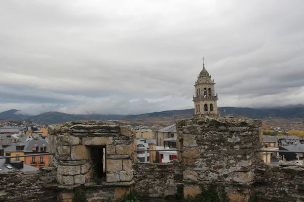 Ponferrada Straße Foto Stadtbild — Stockfoto