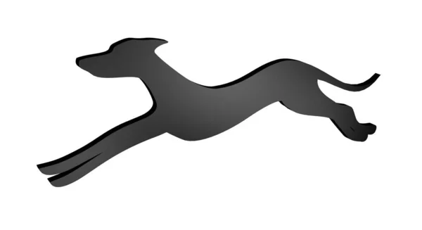 Grey Dog Draw — Stock Photo, Image