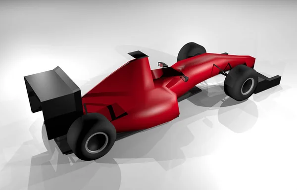 Render Czerwony Samochód Wyścigowy — Zdjęcie stockowe
