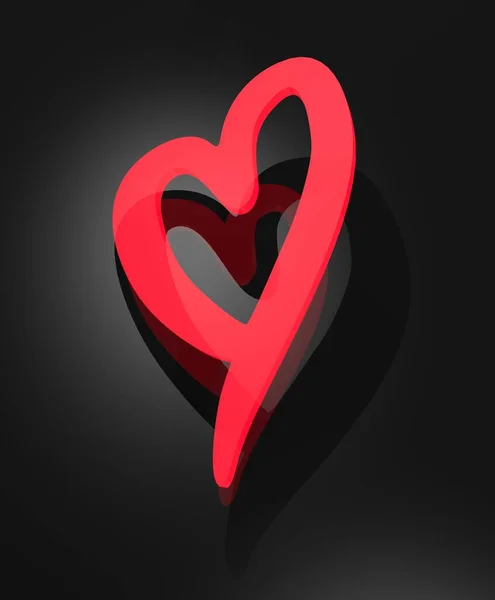 Symbol Lásky Srdce Zavřít — Stock fotografie
