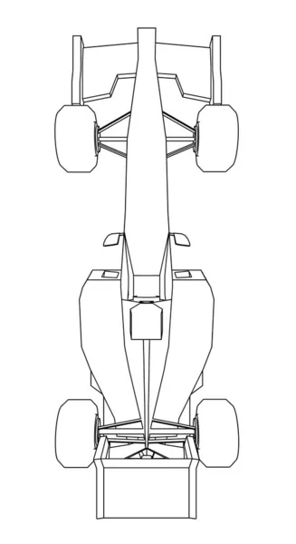 Formula Auto Corsa Illustrazione — Foto Stock