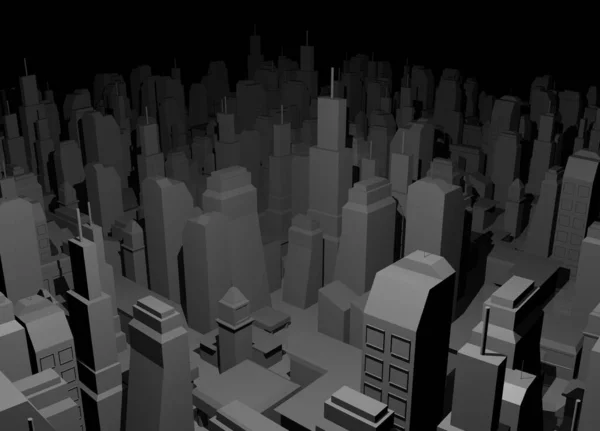 夜市3Dドローイング — ストック写真