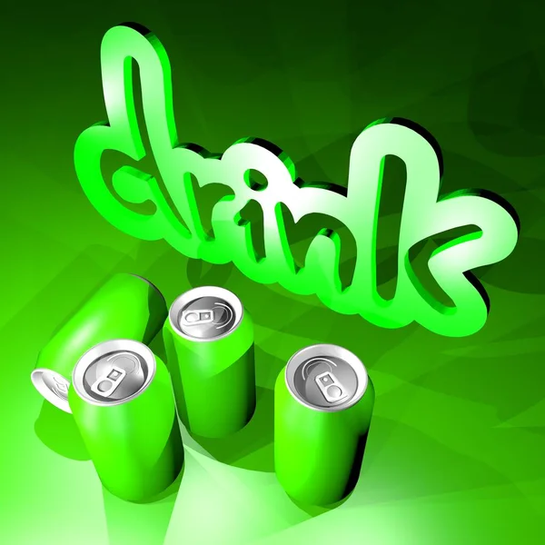 Bebida Verde Perto — Fotografia de Stock