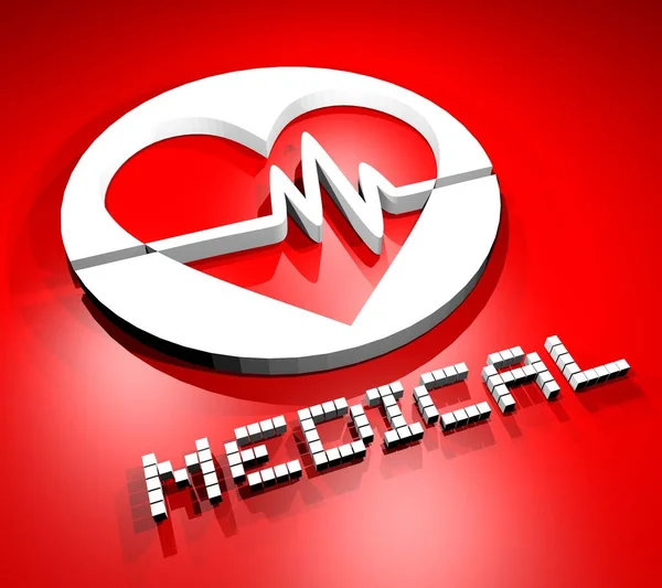 Simbolo Medico Vicino — Foto Stock