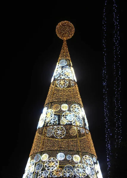 Christmas Tree Light Photo — Stock Photo, Image