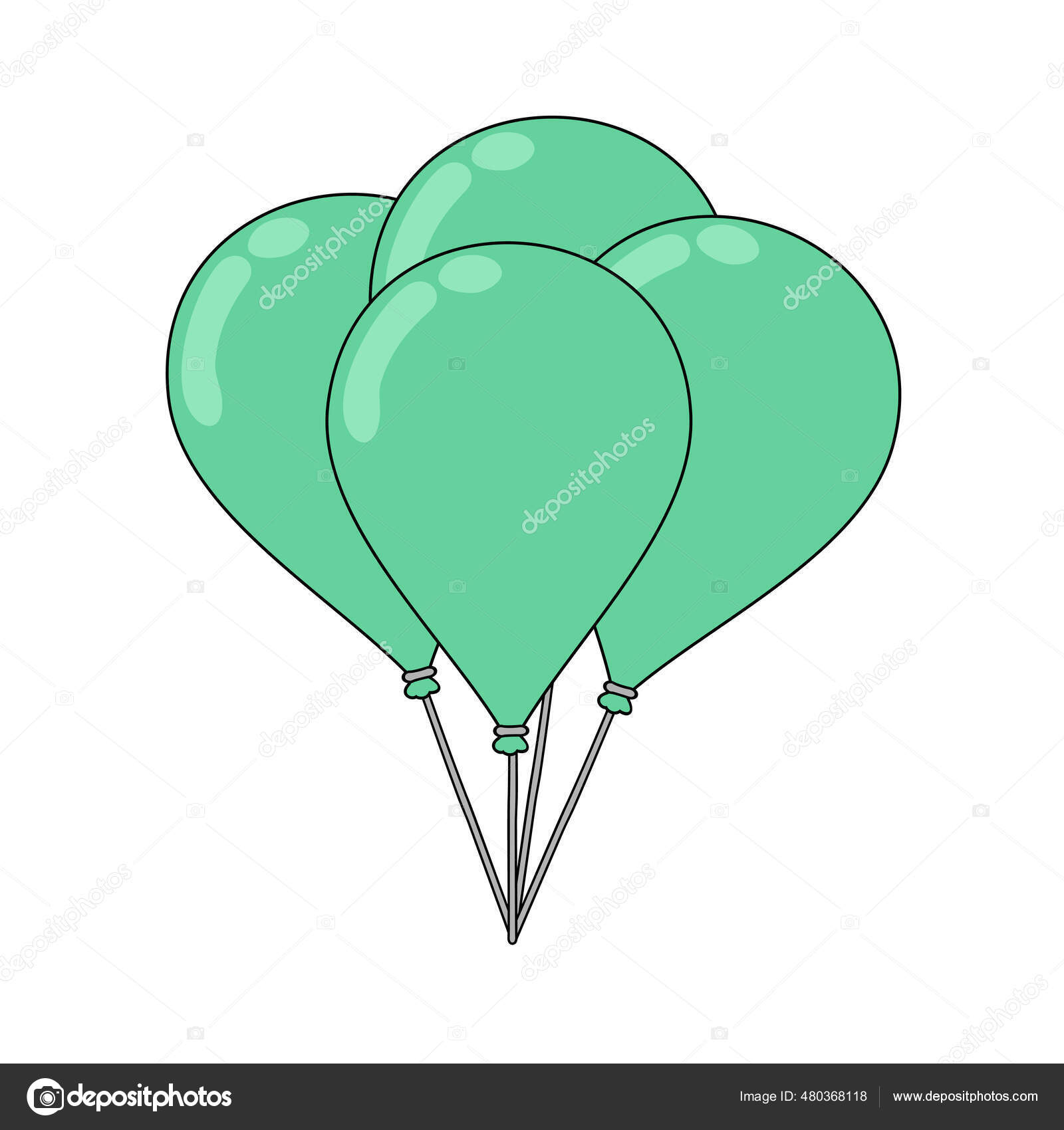 Illustration Vectorielle Ballon Volant Vecteur par ©RATOCA 480368118