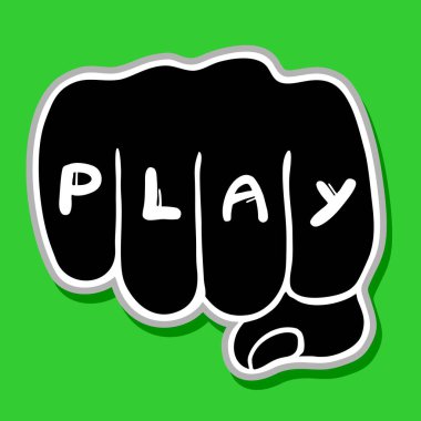 Simge, vektör illüstrasyonunu çal