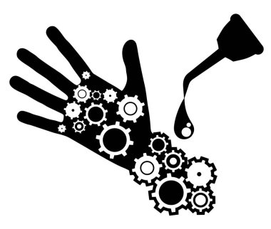 İnsan robot vektör çizimi