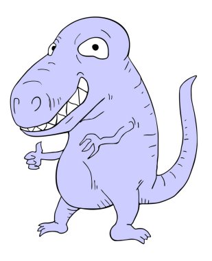 çizgi film canavar vektör çizimi