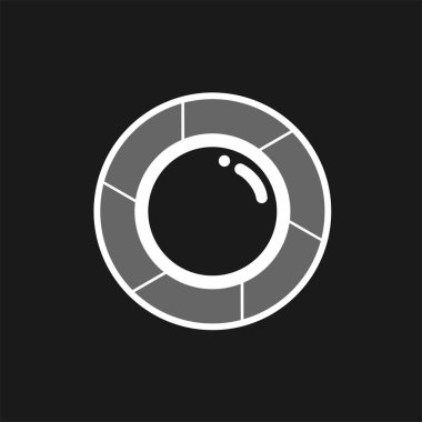 Deklanşör kamerası vektör illüstrasyonu