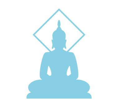 Yaratıcı Buda sembolü vektör illüstrasyonu