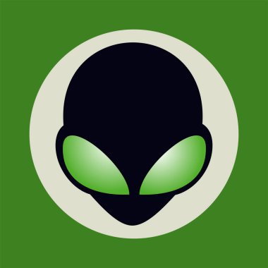 uzaylı maskesi vektör çizimi