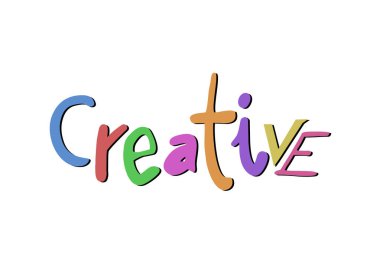 renkli yaratıcı mesaj vektörü çizimi