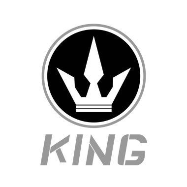 taç simgesi vektör illüstrasyonu 