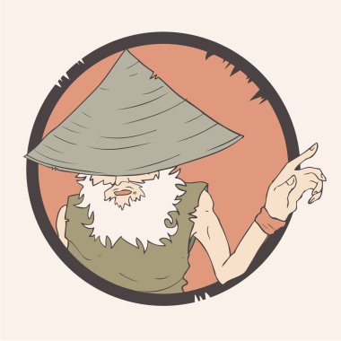 akıllı adam vektör illüstrasyonu