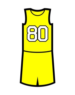 Basketbol forması vektör çizimi