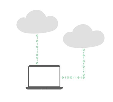 Bulut veri illüstrasyonunun tasarımı