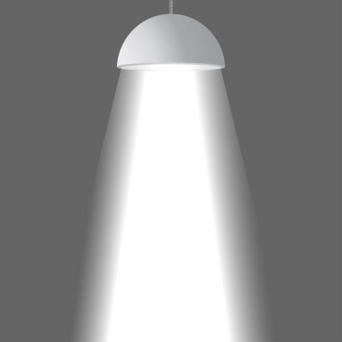 beyaz duvar lambası vektör çizimi