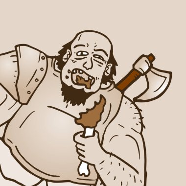 Barbar vektör resimlerini ye.