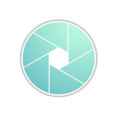 Deklanşör kamerası vektör illüstrasyonu