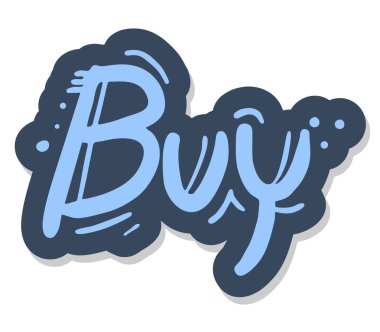 İşareti simge vektör çizim satın