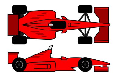 Spor araba vektör illüstrasyonu