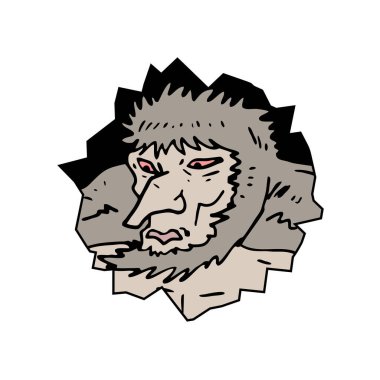 Yaratıcı yaratık vektör çizimi