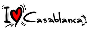 Casablanca vektör illüstrasyonuna bayılıyorum