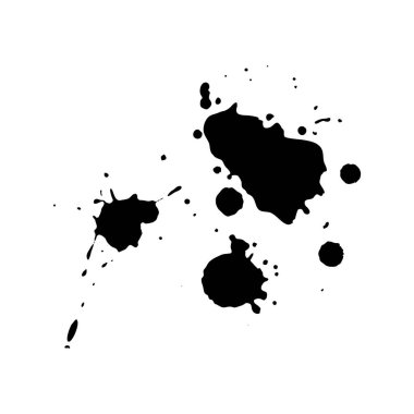 mürekkep lekesi vektör illüstrasyonunun tasarımı